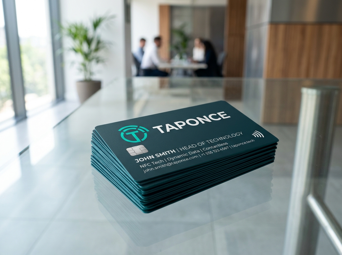 TapOnce Corporate Custom Branded NFC Cards